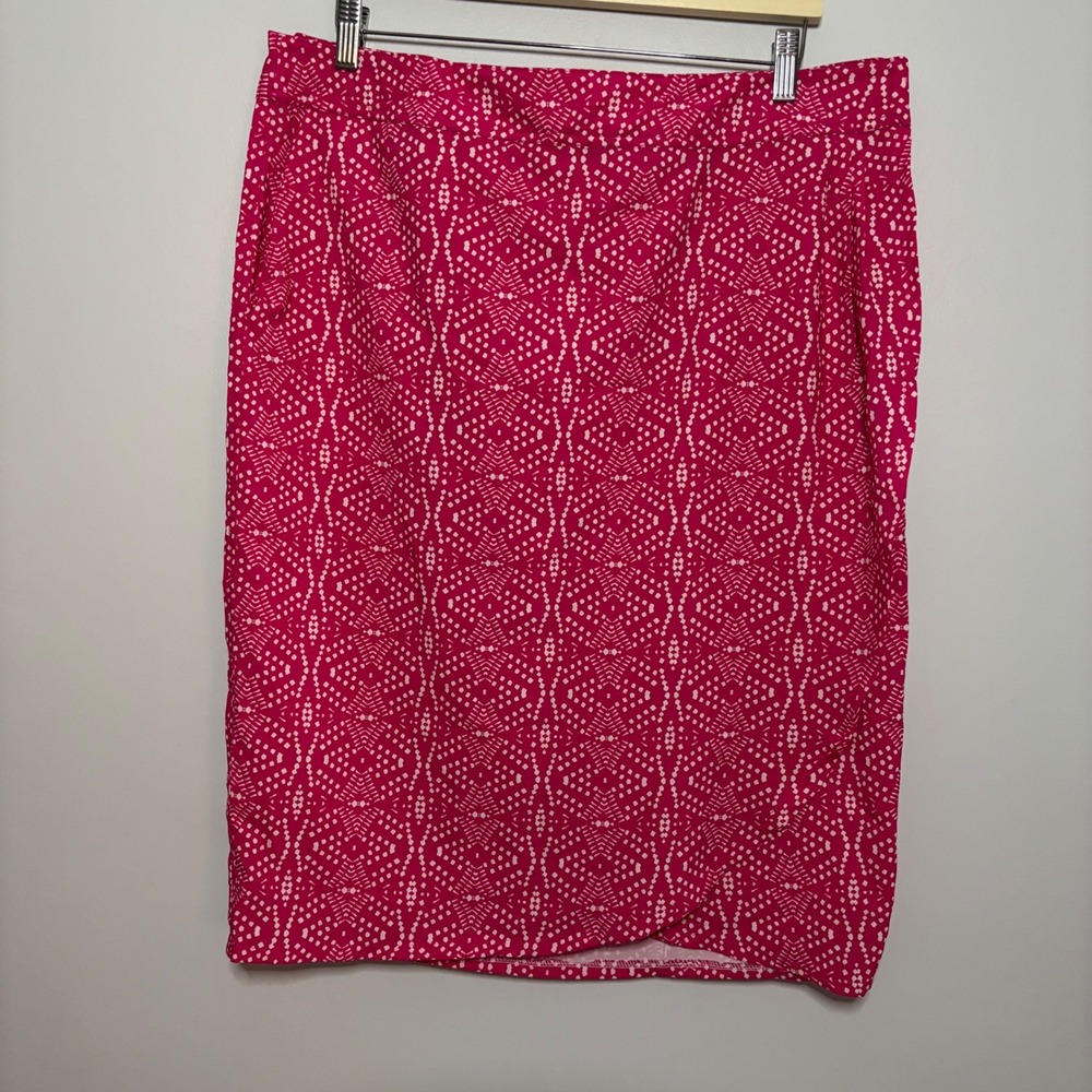 RipSkirt Hawaii Pink White Boho Wrap Skirt Waterproof XL Pool Resort NWT
